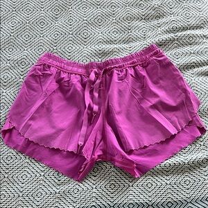 Lululemon Athletica Purple Athletic Shorts Lightweight Elastic Waist